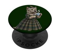 Lady Cairn Terrier Dog Mug Coffee Scotland Flag PopSockets Adhesive PopGrip
