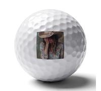 Lady Classical Painting Personalized Golf Balls Distance Practice Ball for Indoor Outdoor