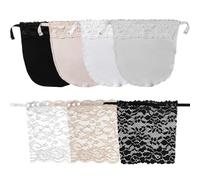 Lady Clip-on Mock Camisole Bra Insert, 7 PCS Overlay Modesty Panels Vest, Anti Peep Invisible Bra Vest for Women Lady Girls Female Dresses V-Neck Underlay