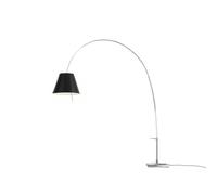 Lady Costanza Floor Lamp Alu Pipe, Black Shade