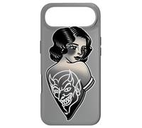Lady Devil Blackwork Traditional Tattoo Flash Case for iPhone Air