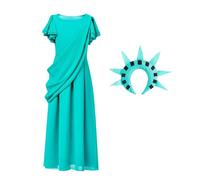 Lady Dress, Statue Of Crown And Costume, Statue Of The Costume, Halloween Cosplay For Girls Women As It Is Made Of High-End Polyester And Chiffon Materials