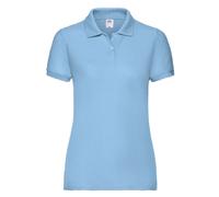 Lady Fit 65 35 Polo Shirt Fruit Of The Loom Blue S