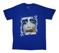 Lady Gaga Artpop Facepaint T-Shirt in Blue | Size: 2XL lady gaga Blue 2XL