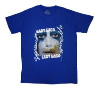 Lady Gaga Artpop Facepaint T-Shirt in Blue | Size: Large lady gaga Blue L