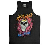 Lady Gaga Born This Way Skull Logo Vest M Charcoal Grey