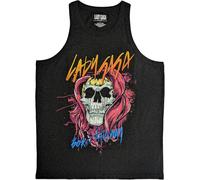 Lady Gaga Born This Way Skull Logo Vest M Charcoal Grey
