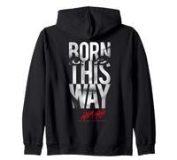 Lady Gaga Born This Way Text Music by Rock Off Zip Hoodie