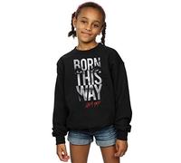 Lady Gaga Girls Born This Way Text Sweatshirt 7-8 Years Black