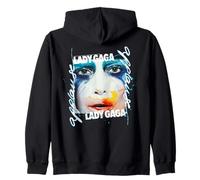 Lady Gaga Iconic Facepaint Pop Music Legend Artwork For Fans Zip Hoodie