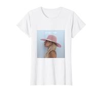 Lady Gaga Joanne Album Cover T-Shirt, Women, White, X-Small