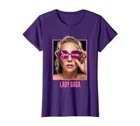 Lady Gaga Joanne Glasses T-Shirt, Women, Purple, Medium