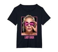 Lady Gaga Joanne Glasses T-Shirt, Women's Plus, Black, 4X