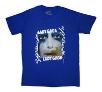 Lady Gaga Men's Artpop Facepaint T-Shirt in Blue | Size: Small lady gaga Blue S