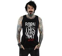 Lady Gaga Men's Born This Way Text Vest Medium Black