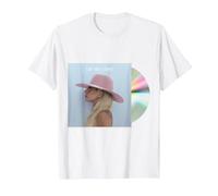 Lady Gaga Official Joanne CD T-Shirt, Men, White, Large