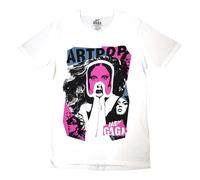 Lady Gaga Unisex Adult Artpop Collage T-Shirt (S) (White)