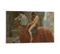 Lady Godiva-John Collier Picture Print Wall Art Poster Painting Canvas Posters Artworks Room Aesthetic 24x36inch(60x90cm)