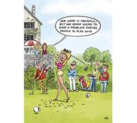Lady Golfer - Humour Greetings Card 10569 (Happy Birthday)