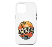 Lady Griller Retro Sunset BBQ Grill Woman Barbecue Queen Case for iPhone 12 Pro Max