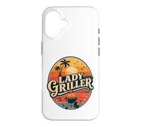 Lady Griller Retro Sunset BBQ Grill Woman Barbecue Queen Case for iPhone 16