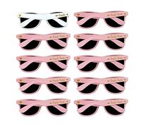 LADY&HOME 10 Pcak Hen Party Sunglasses Bride Tribe and Bride to Be Sunlasses for Women Bridesmaid Gifts Sunglasses for Bridal Shower Bachelorette Party Accessories(Pink)