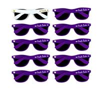 LADY&HOME 10 Pcak Hen Party Women Sunglasses Bride Tribe and Bride To Be Glasses for Women Bridesmaid Gifts Sunglasses for Bridal Shower Party Accessories(Purple)