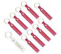 LADY&HOME 10pcs Hen Party Accessories Keychains Bridesmaid Proposal Gifts Keychains for Bride Tribe(Neon)