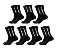 LADY&HOME Groomsmen 7-Pack Cotton Socks for Bachelor Party, Wedding, Proposal - Gift Set for Best Man, Groom and Groomsman
