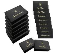 Lady&Home Groomsmen Proposal Box 8 Packs Groomsman Gift Box Best Man Proposal Gifts Box Set for Bachelor Party 6 Will You Be My Groomsman and 2 Best Man(Black-Squiggle)