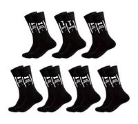 LADY & HOME Groomsmen Team Socks - 7 Packs Best Man Proposal Gift for Wedding (Team Groom)