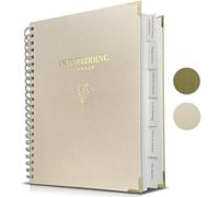 LADY&HOME Wedding Planner Book and Organizer for Bride | Linen Wedding Planning Binder with Calendars & Checklists | Engagement Gifts for Couples Newly Engaged
