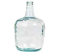 Lady Jeanne Round Recycled Glass Vase Flower Holder Stem (8L)