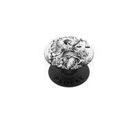 Lady Justice Broken Clock Sword Scales Floral Art PopSockets Adhesive PopGrip