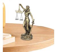 Lady Justice Desk Statue | Resin Tabletop Figurine,Desktop Sculpture Craft | for Collectors Home Office Bedroom Living Room Study Bookshelf Bar Window Sill Entrance Wine Cabinet