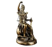 Lady Justice Ornament - Lady Justice Figurine | Sitting Blind Lady Justice Resin Statue | Collectible Figurine Sitting Blind Goddess Law Figure, Home Decor, Lawyer Statue For Bookshelf Living Room