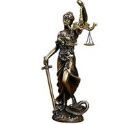 Lady Justice Statue, 4.5x3x11 Inch Synthetic Resin Lawyer for Women & Men, Law Office Decor
