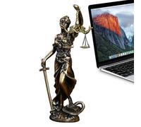 Lady Justice Statue, Lawyer Decors Piece, Resin Justice Ornament, Fairness Goddess Figure, Greek Mythology Statue, Courtroom Desk Decoration, Legal Accessory, Justice Scale Statue