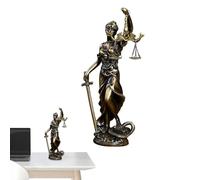Lady Justice Statue, Lawyer Decors Piece, Resin Justice Ornament, Fairness Goddess Figure, Greek Mythology Statue, Courtroom Desk Decoration, Legal Accessory, Justice Scale Statue