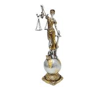 Lady Justice Statue - Resin Bakers Law of Laa Law Lady Sculpture, Mini Goddess Figurine Painted There Hand | Elegant Symbols of Justice Decor, Legal Theme Statue, Resin Ornament Art