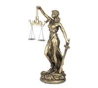 Lady Justice Statue - Resin Desktop Sculpture | Decorative Tabletop Statue, Elegant Decor Statement For Bookcase Window Bookshelf Dressing Table Nightstand Bedside Study Bedroom Living Room Home Bar