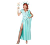 California Costumes 1310 Women's Lady Liberty Adult, Mint Green, X-large 4th of July/Patriotic Sized Costumes, Solid, Ultra Light Blue, XL