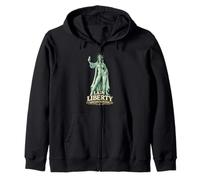 Lady Liberty Taking Back Her Freedom Statue Zip Hoodie