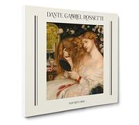 Lady Lilith By Dante Gabriel Rossetti Canvas Print | Gallery Wrapped 30mm Frame Wall Art | 14x14 inches | Ready to Hang | Classic People Picture | Living Room Bedroom Lounge Office