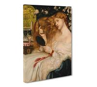 Lady Lilith By Dante Gabriel Rossetti Canvas Print | Gallery Wrapped 30mm Frame Wall Art | 20x14 inches | Ready to Hang | Classic People Picture | Living Room Bedroom Lounge Office