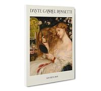 Lady Lilith By Dante Gabriel Rossetti Canvas Print | Gallery Wrapped 30mm Frame Wall Art | 30x20 inches | Ready to Hang | Classic People Picture | Living Room Bedroom Lounge Office
