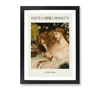 Lady Lilith By Dante Gabriel Rossetti Exhibition Museum Painting Framed Print | A3 Black Framed Wall Art | Ready to Hang | Modern Historical Picture | Living Room Bedroom Lounge Office
