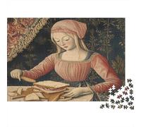 Lady Making A Sandwich Jigsaw Puzzles. 52x38cm/1000pcs Bayeux Style Whimsical Challenge Toy for Educational Games Gifts