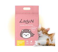 Lady N Cat Attract Tofu Litter - Natural Attractant Formula for Litter Box Training, Calming Pheromone for Multi-Cat Homes, Granular Mini-Pellet Shape for Self-Cleaning Box, 9lb