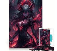 Lady of Blood Jigsaw Puzzles for Adults 1000 Pieces Creative Play True Detail Real Challenge Art Decor (50x75cm)